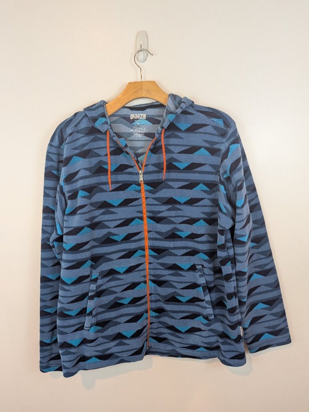 Duluth Trading Co. Men's Silver Bay Full Zip Fleece Hoodie, Sz XL